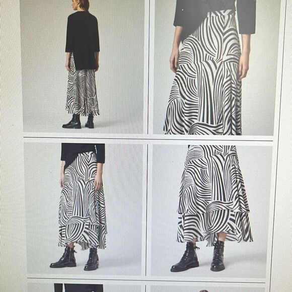 NWT All Saints Elie Seebra Skirt - Picture 6 of 6